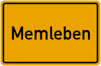 City Sign Memleben