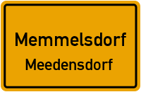 Straßenverzeichnis Memmelsdorf Meedensdorf