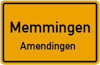 Straßenverzeichnis Memmingen Amendingen