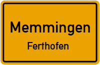 Straßenverzeichnis Memmingen Ferthofen