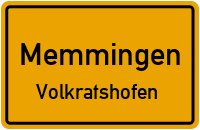Straßenverzeichnis Memmingen Volkratshofen