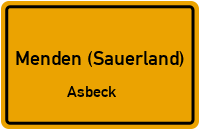 Mailindeweg in Menden (Sauerland)Asbeck