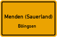 Berger Weg in Menden (Sauerland)Böingsen