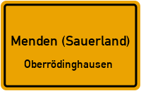 Arminiastraße in Menden (Sauerland)Oberrödinghausen