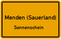 Steinhauser Kamp in Menden (Sauerland)Sonnenschein