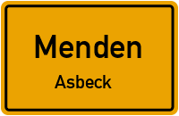 Hüstener Straße in MendenAsbeck