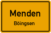 Böingser Weg in 58708 Menden (Böingsen)
