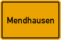 City Sign Mendhausen