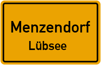 Dorfweg in MenzendorfLübsee