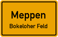 Straßenverzeichnis Meppen Bokeloher Feld