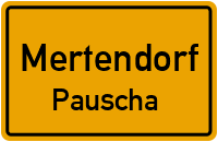 Pauschaer Kirchweg in MertendorfPauscha
