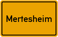 City Sign Mertesheim