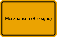 City Sign Merzhausen (Breisgau)