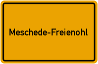 Ortsschild Meschede-Freienohl