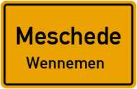 Straßenverzeichnis Meschede Wennemen