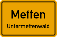 Krankenhausstraße in MettenUntermettenwald