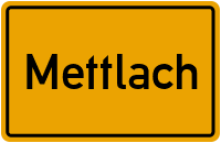 Ortsschild von Gemeinde Mettlach in Saarland