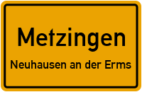 Friedrich-Henning-Straße in MetzingenNeuhausen an der Erms
