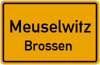 Brossener Dorfstraße in MeuselwitzBrossen