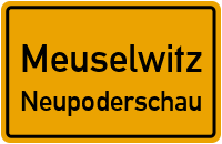 Straßenverzeichnis Meuselwitz Neupoderschau