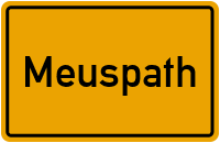 Ortsschild von Gemeinde Meuspath in Rheinland-Pfalz