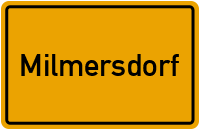 Ortsschild von Gemeinde Milmersdorf in Brandenburg