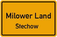 Friedensstraße in Milower LandStechow