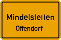 Mindelstettener Straße in MindelstettenOffendorf