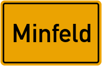 Ortsschild von Gemeinde Minfeld in Rheinland-Pfalz