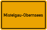 Ortsschild Mistelgau-Obernsees