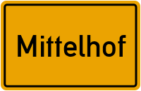 Hauptstraße in Mittelhof