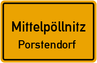 Dorfstraße in MittelpöllnitzPorstendorf
