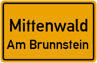 Am Brunnstein in MittenwaldAm Brunnstein