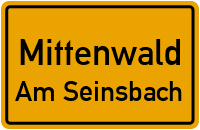 Straßenverzeichnis Mittenwald Am Seinsbach