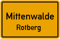 Abzweig Nach Ragow in MittenwaldeRotberg