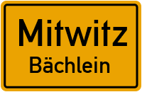 Straßenverzeichnis Mitwitz Bächlein