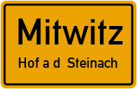 Straßenverzeichnis Mitwitz Hof a.d. Steinach
