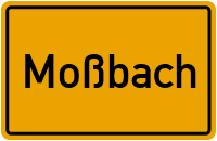 Ortsschild Moßbach