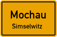 An der Kirche in MochauSimselwitz