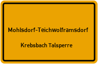 Kleinreinsdorf in Mohlsdorf-TeichwolframsdorfKrebsbach Talsperre