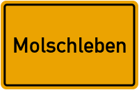 Ortsschild von Gemeinde Molschleben in Thüringen