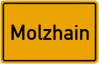Ortsschild von Gemeinde Molzhain in Rheinland-Pfalz
