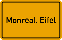 City Sign Monreal, Eifel