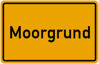 Ortsschild von Gemeinde Moorgrund in Thüringen