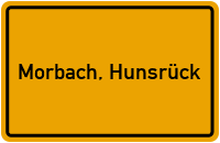 City Sign Morbach, Hunsrück