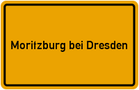 City Sign Moritzburg bei Dresden