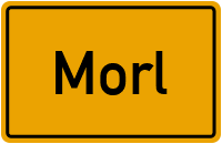 Ortsschild von Gemeinde Morl in Sachsen-Anhalt