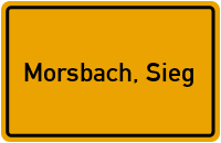 City Sign Morsbach, Sieg