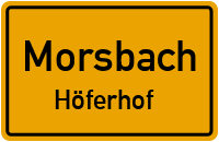 Straßenverzeichnis Morsbach Höferhof
