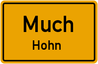 Straßenverzeichnis Much Hohn